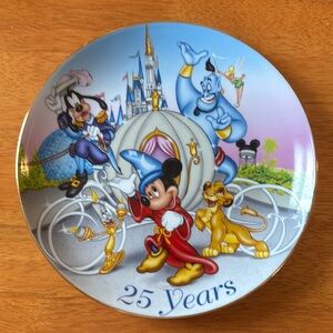 Disney 25th Anniversary Collectible Plate
